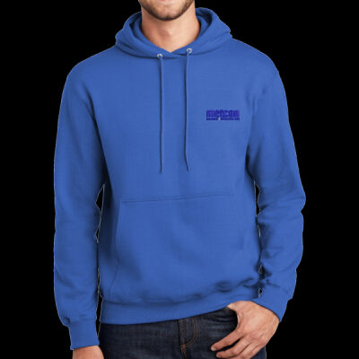 Metcon Logo Blue  - Essential Fleece Pullover Hooded Sweatshirt Thumbnail