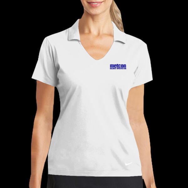 Metcon Logo - Ladies Dri FIT Vertical Mesh Polo Thumbnail