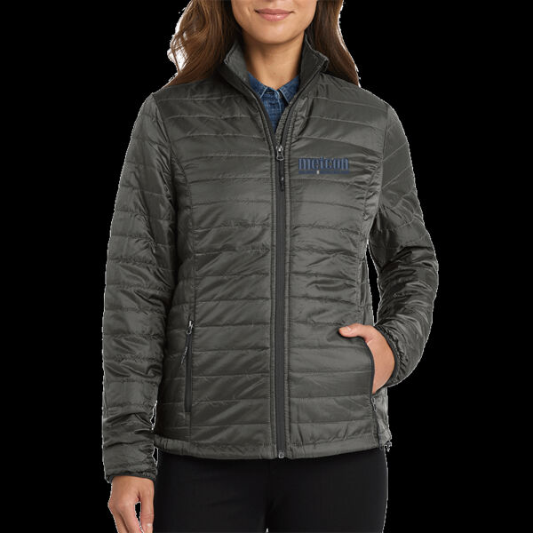 Metcon Logo - Ladies Packable Puffy Jacket Thumbnail